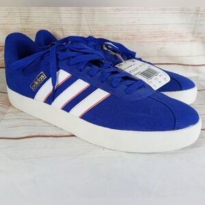 Adidas Men's Royal Blue and White Sneakers Size 12